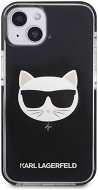 Karl Lagerfeld TPE Choupette Head Cover für iPhone 13 - schwarz - Handyhülle