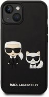 Karl Lagerfeld and Choupette 3D Kryt pre iPhone 14 Black - Kryt na mobil