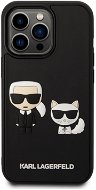 Karl Lagerfeld and Choupette 3D Cover for iPhone 14 Pro Max Black - Phone Cover