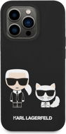 Karl Lagerfeld MagSafe Kompatible Abdeckung Liquid Silicone Karl and Choupette für iPhone 14 Pro - Handyhülle