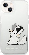 Karl Lagerfeld PC/TPU Choupette Eat iPhone 14 Plus tok - átlátszó - Telefon tok