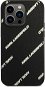 Karl Lagerfeld PU Grained Leather Logomania Back Cover für iPhone 14 Pro Black - Handyhülle