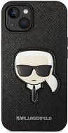 Karl Lagerfeld PU Saffiano Karl Head hátlap iPhone 14 készülékhez Fekete - Telefon tok