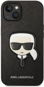 Karl Lagerfeld PU Saffiano Karl Head Back Cover für iPhone 14 Plus Black - Handyhülle