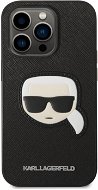 Karl Lagerfeld PU Saffiano Karl Head hátlap az iPhone 14 Pro Max készülékhez Fekete - Telefon tok
