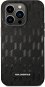 Karl Lagerfeld Saffiano Monogram Back Cover for iPhone 14 Pro Max Black - Phone Cover