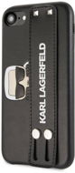 Karl Lagerfeld Head Hand Strap for iPhone 7/8, Black - Phone Cover