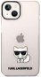 Karl Lagerfeld Choupette logós hátlap iPhone 14 Plus rózsaszínű - Telefon tok