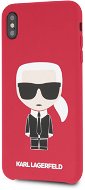 Karl Lagerfeld Full Body Iconic for iPhone XS Max, Red - Phone Cover