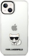 Karl Lagerfeld Choupette Logo Back Cover for iPhone 14 Transparent - Phone Cover