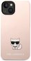 Karl Lagerfeld Liquid Silicone Choupette iPhone 14 Plus rózsaszín hátlap tok - Telefon tok