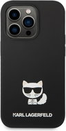 Karl Lagerfeld Liquid Silicone Choupette Back Cover for iPhone 14 Pro Black - Phone Cover