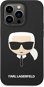 Karl Lagerfeld Liquid Silicone Karl Head Back Cover für iPhone 14 Pro Max Black - Handyhülle