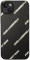 Karl Lagerfeld PU genarbtem Leder Logomania zurück Abdeckung für iPhone 14 Plus schwarz - Handyhülle