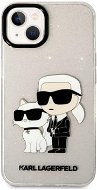 Karl Lagerfeld IML Glitter Karl and Choupette NFT hátlap iPhone 13 készülékhezTransparent - Telefon tok