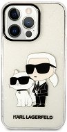 Karl Lagerfeld IML Glitter Karl and Choupette NFT iPhone 13 Pro átlátszó hátlap tok - Telefon tok