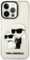 Karl Lagerfeld IML Glitter Karl and Choupette NFT iPhone 13 Pro átlátszó hátlap tok - Telefon tok