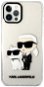 Karl Lagerfeld IML Glitter Karl and Choupette NFT Back Cover for iPhone 12/12 Pro Transparent - Phone Cover