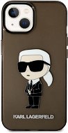 Karl Lagerfeld IML Ikonik NFT Back Cover for iPhone 14 Plus Black - Phone Cover