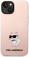 Karl Lagerfeld Liquid Silicone Choupette NFT Zadný Kryt pre iPhone 14 Plus Pink - Kryt na mobil