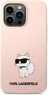 Karl Lagerfeld Liquid Silicone Choupette NFT Zadný Kryt pre iPhone 13 Pro Max Pink - Kryt na mobil