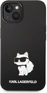 Karl Lagerfeld Liquid Silicone Choupette NFT Zadný Kryt pre iPhone 14 Plus Black - Kryt na mobil