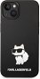 Karl Lagerfeld Liquid Silicone Choupette NFT Back Cover für iPhone 14 Plus - Schwarz - Handyhülle