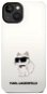 Karl Lagerfeld Liquid Silicone Choupette NFT Back Cover für iPhone 14 - Weiß - Handyhülle