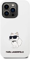 Karl Lagerfeld Liquid Silicone Choupette NFT Back Cover for iPhone 14 Pro White - Phone Cover