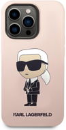 Karl Lagerfeld Liquid Silicone Ikonik NFT Zadný Kryt pre iPhone 14 Pro Max Pink - Kryt na mobil