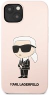 Karl Lagerfeld Liquid Silicone Ikonik NFT Back Cover für iPhone 13 - Pink - Handyhülle