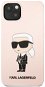 Karl Lagerfeld Liquid Silicone Ikonik NFT Back Cover für iPhone 13 - Pink - Handyhülle