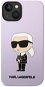 Karl Lagerfeld Liquid Silicone Ikonik NFT Back Cover for iPhone 14 Plus Purple - Phone Cover