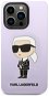 Karl Lagerfeld Liquid Silicone Ikonik NFT Back Cover für iPhone 14 Pro Lila - Handyhülle
