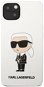 Karl Lagerfeld folyékony szilikon Ikonik NFT hátlap iPhone 13 Fehér - Telefon tok