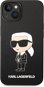 Karl Lagerfeld Liquid Silicone Ikonik NFT Back Cover for iPhone 14 Black - Phone Cover