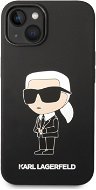 Karl Lagerfeld Liquid Silicone Ikonik NFT iPhone 14 Plus fekete hátlap tok - Telefon tok