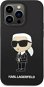 Karl Lagerfeld Liquid Silicone Ikonik NFT Zadný Kryt pre iPhone 14 Pro Max Black - Kryt na mobil