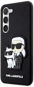 Karl Lagerfeld PU Saffiano Karl and Choupette NFT hátlap a Samsung Galaxy S23 készülékhez Black - Telefon tok