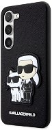 Karl Lagerfeld PU Saffiano Karl and Choupette NFT hátlap a Samsung Galaxy S23+ készülékhez Black - Telefon tok