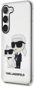 Karl Lagerfeld IML Glitter Karl and Choupette NFT Back Cover für Samsung Galaxy S23 - Transparent - Handyhülle