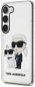 Karl Lagerfeld IML Glitter Karl and Choupette NFT hátlapi tok Samsung Galaxy S23 készülékhez, átlátszó - Telefon tok