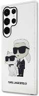Karl Lagerfeld IML Glitter Karl and Choupette NFT Back Cover für Samsung Galaxy S23 Ultra T - Handyhülle