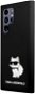 Handyhülle Karl Lagerfeld Liquid Silicone Choupette NFT Back Cover für Samsung Galaxy S23 Ultra - Schwarz - Kryt na mobil