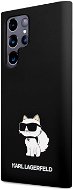 Karl Lagerfeld Liquid Silicone Choupette NFT Zadní Kryt pro Samsung Galaxy S23 Ultra Black - Phone Cover