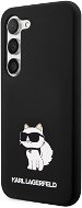 Phone Cover Karl Lagerfeld Liquid Silicone Choupette NFT Zadní Kryt pro Samsung Galaxy S23 Black - Kryt na mobil