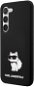 Karl Lagerfeld Liquid Silicone Choupette NFT hátlap Samsung Galaxy S23 készülékhez, Black - Telefon tok