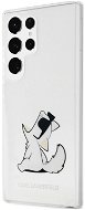 Karl Lagerfeld PC/TPU Choupette Eat Zadný Kryt na Samsung Galaxy S23 Ultra Transparentný - Kryt na mobil