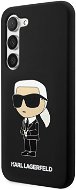 Karl Lagerfeld Liquid Silicone Ikonik NFT Zadný Kryt na Samsung Galaxy S23 Black - Kryt na mobil