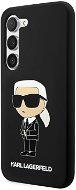 Karl Lagerfeld Liquid Silicone Ikonik NFT Zadný Kryt na Samsung Galaxy S23+ Black - Kryt na mobil